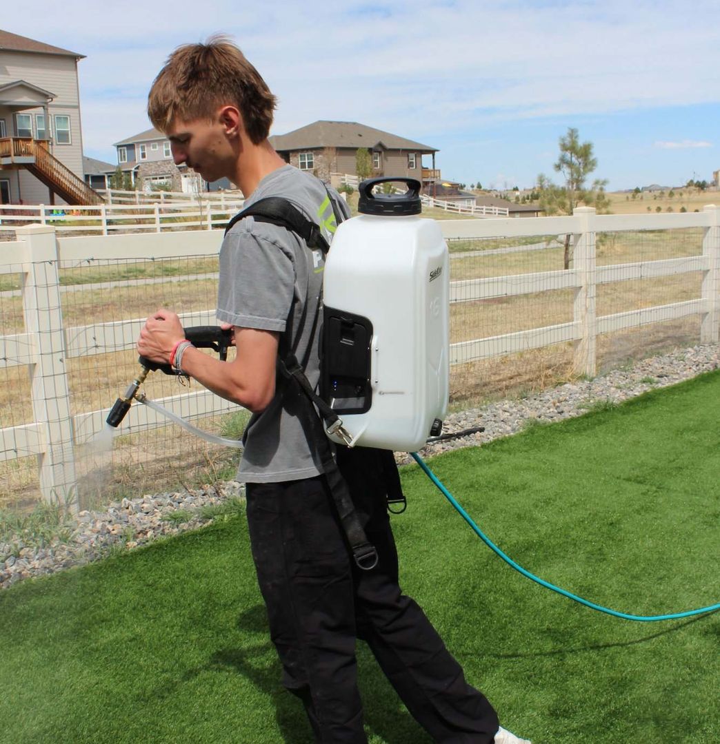 power cleaning artificial turf