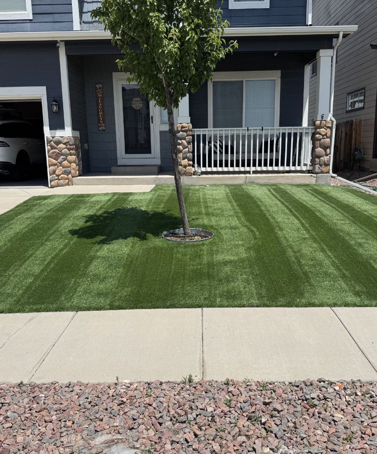 Residential artificial turf installation and cleaning in Colorado Springs