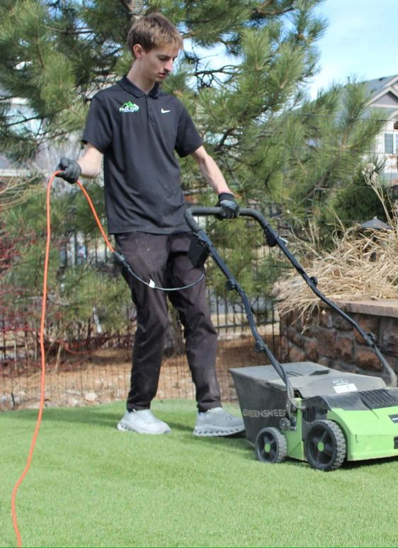 Cleaning turf in Colorado Springs, CO